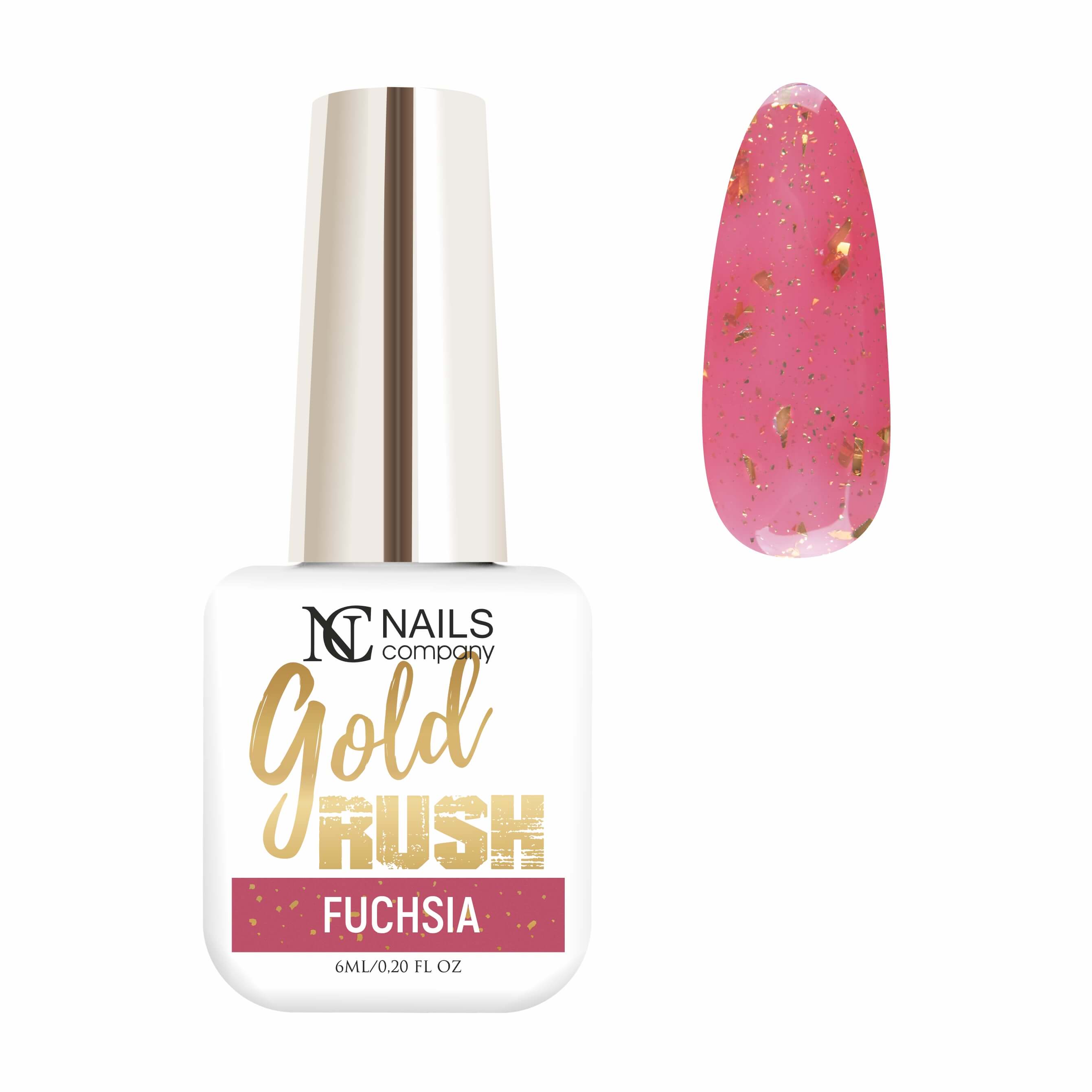 UV-Gellack- Gold Rush Fuchsia