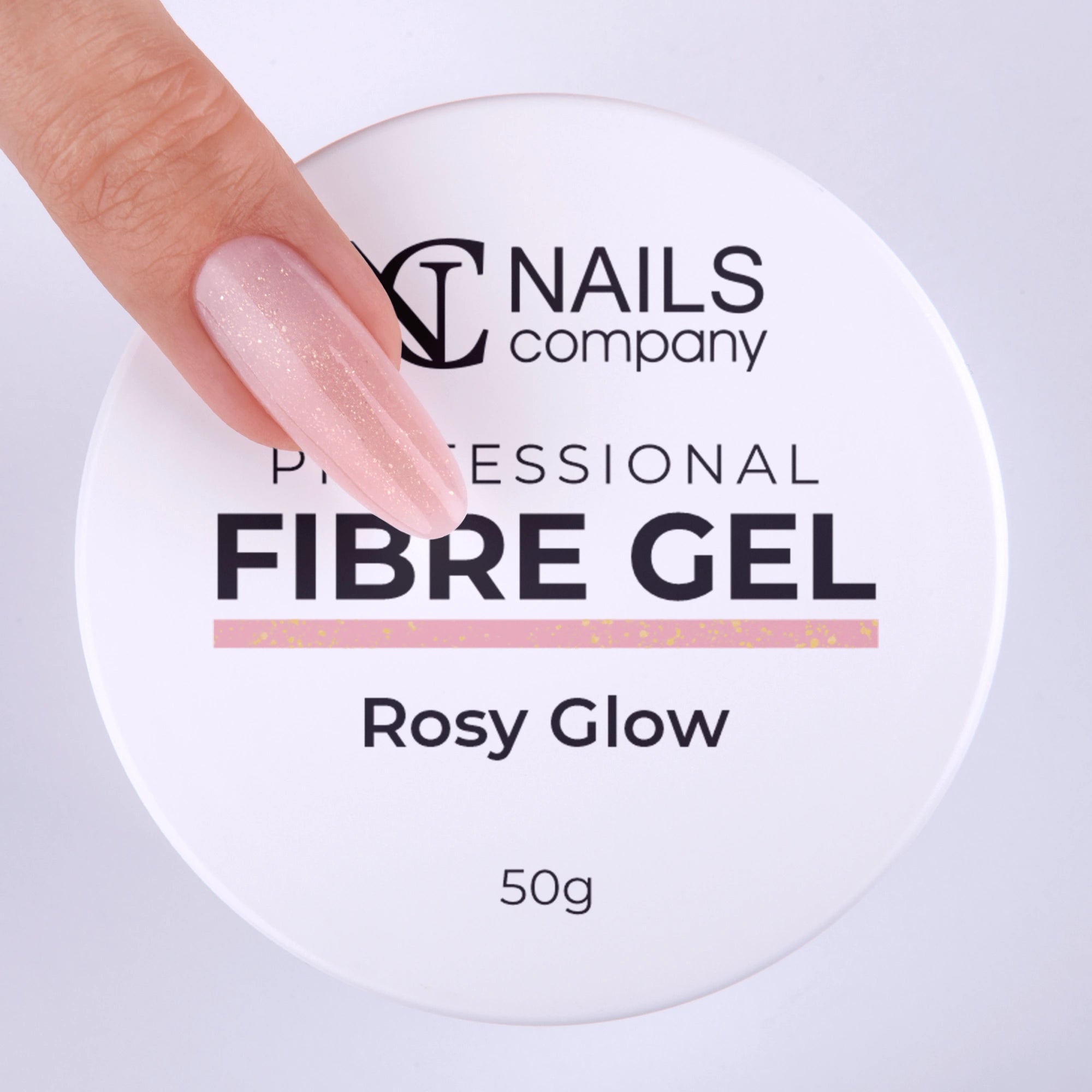 FIBRE GEL ROSY GLOW / WEIß / 50g