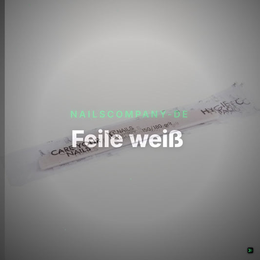 Feile weiß, Halfmoon 150/180 HYGIENICPACK – Clean Showcase