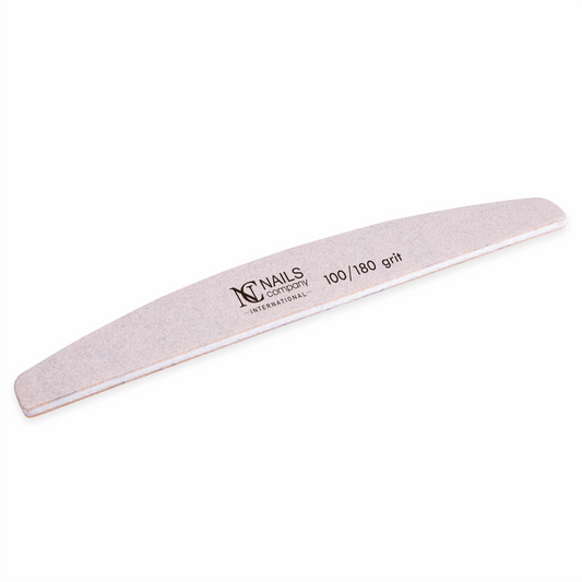 Feile weiß, Halbmoond 100/180 HYGIENIC PACK 1 Stück