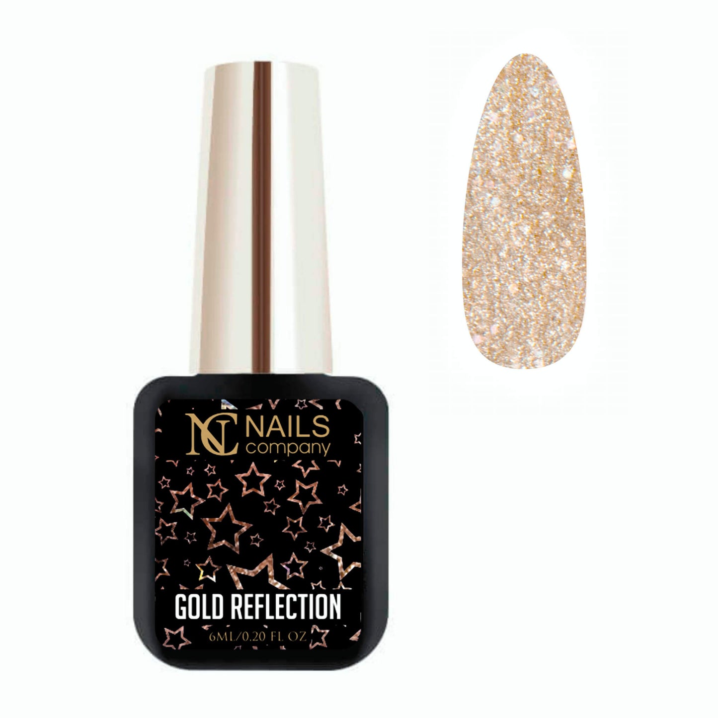 UV-Gellack Gold Reflection