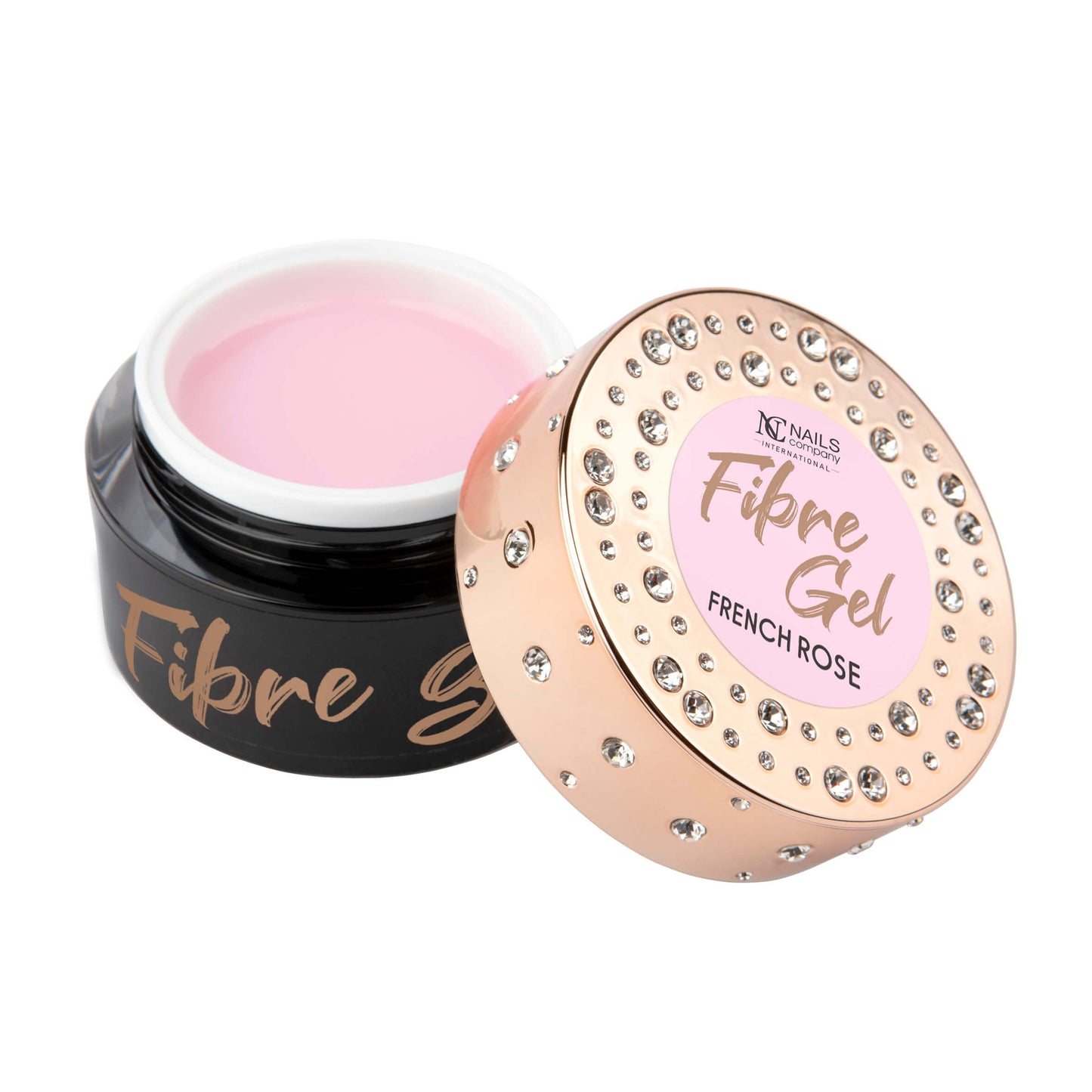 Fibre Gel FRENCH ROSE 15g - Weißer Tigel