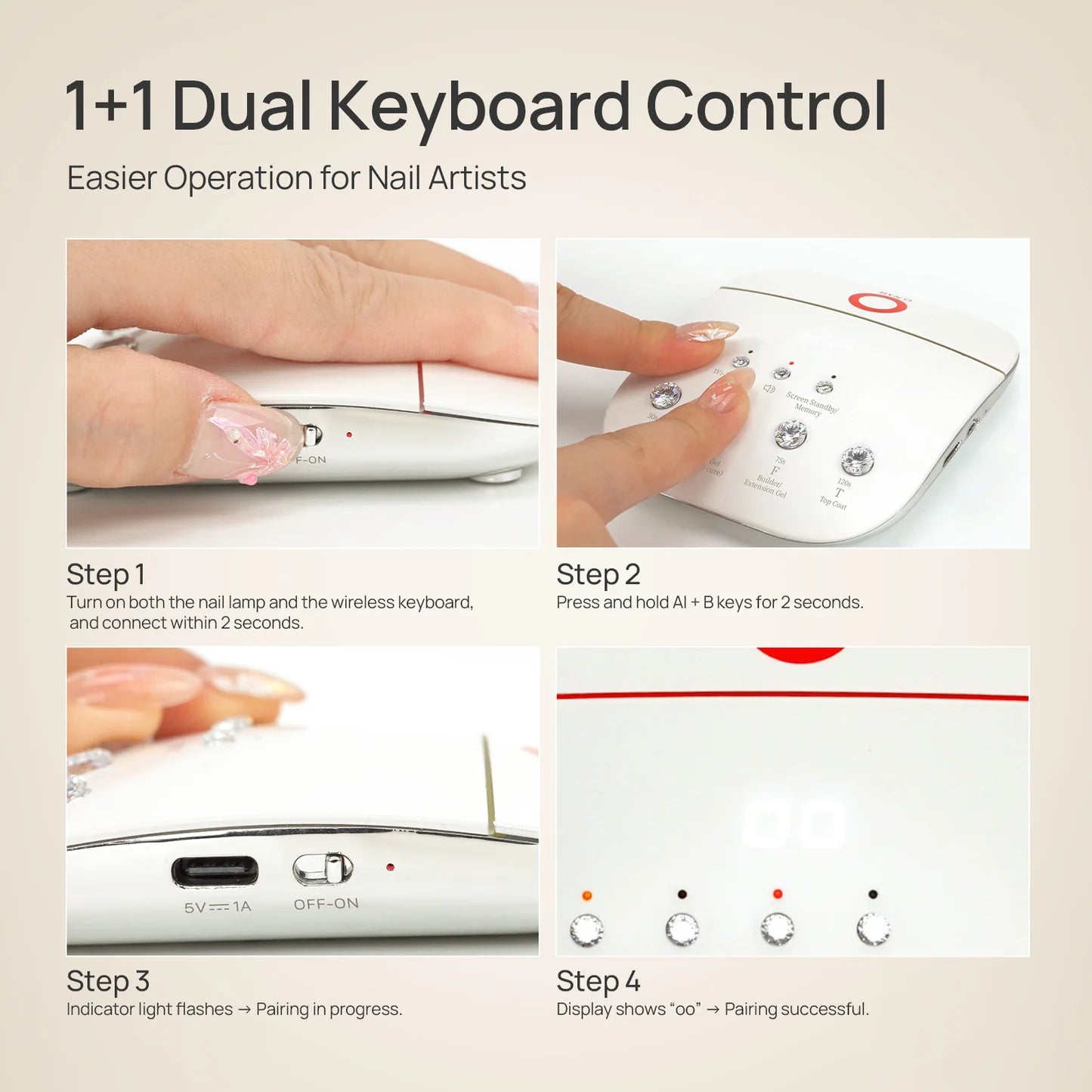 O´Nail Wireless Fernbedienung für AI Nail Lamp