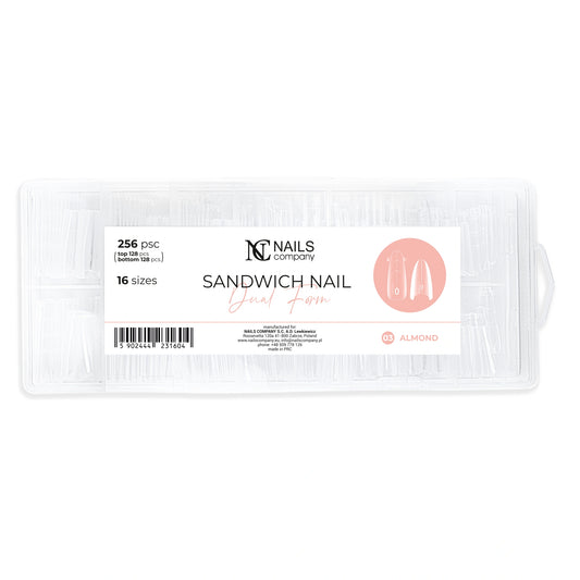 Sandwich Nail Dual Form 03| Almond | 256 Stk.
