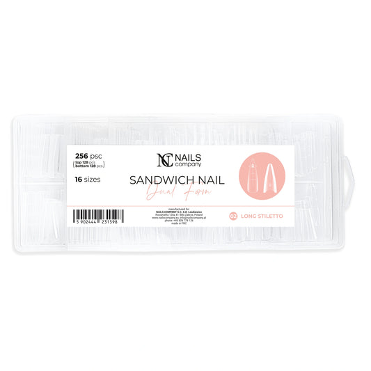 Sandwich Nail Dual Form 02| Long Stiletto | 256 Stk.