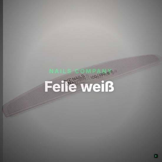 Feile weiß, Halbmoond 100/180 HYGIENIC PACK 1 Stück – Clean Showcase