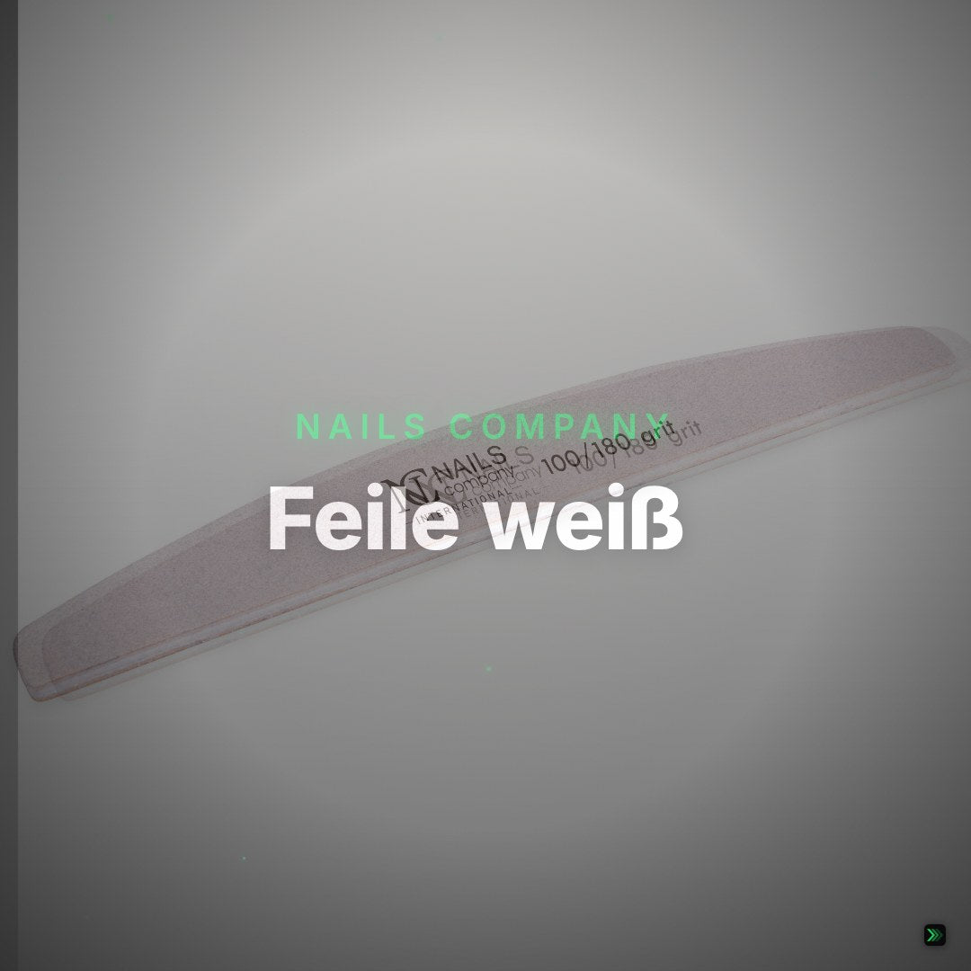 Feile weiß, Halbmoond 100/180 HYGIENIC PACK 1 Stück – Clean Showcase
