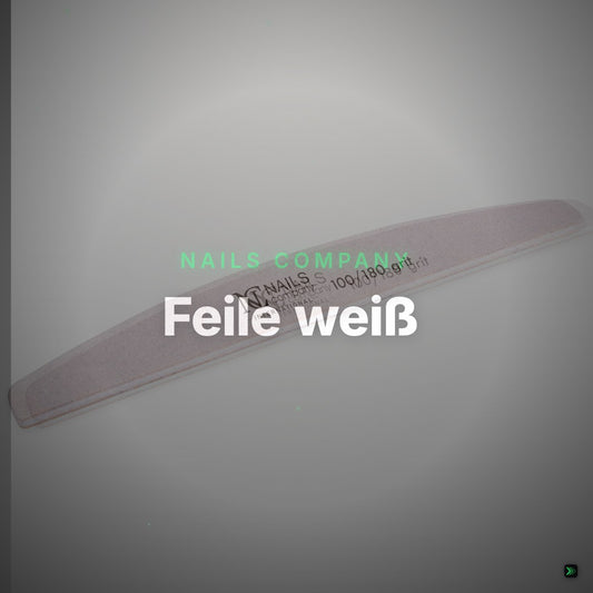 Feile weiß, Halbmoond 100/180 HYGIENIC PACK 1 Stück – Clean Showcase