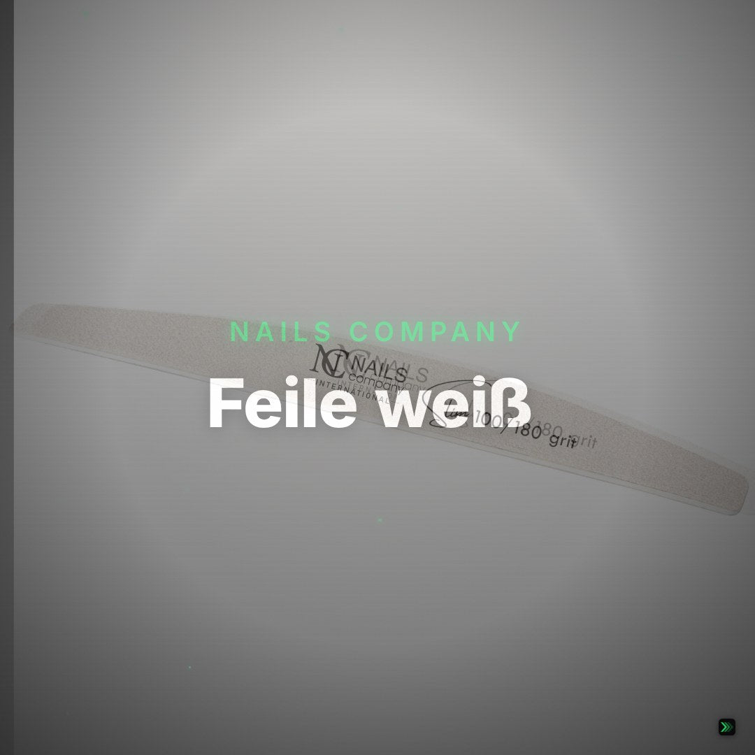 Feile weiß, Halbmond 100/180 HYGIENIC PACK SLIM 1 Stück – Clean Showcase
