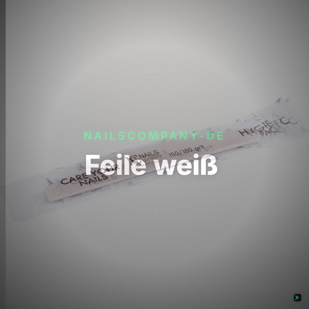 Feile weiß, Halfmoon 150/180 HYGIENICPACK – Clean Showcase