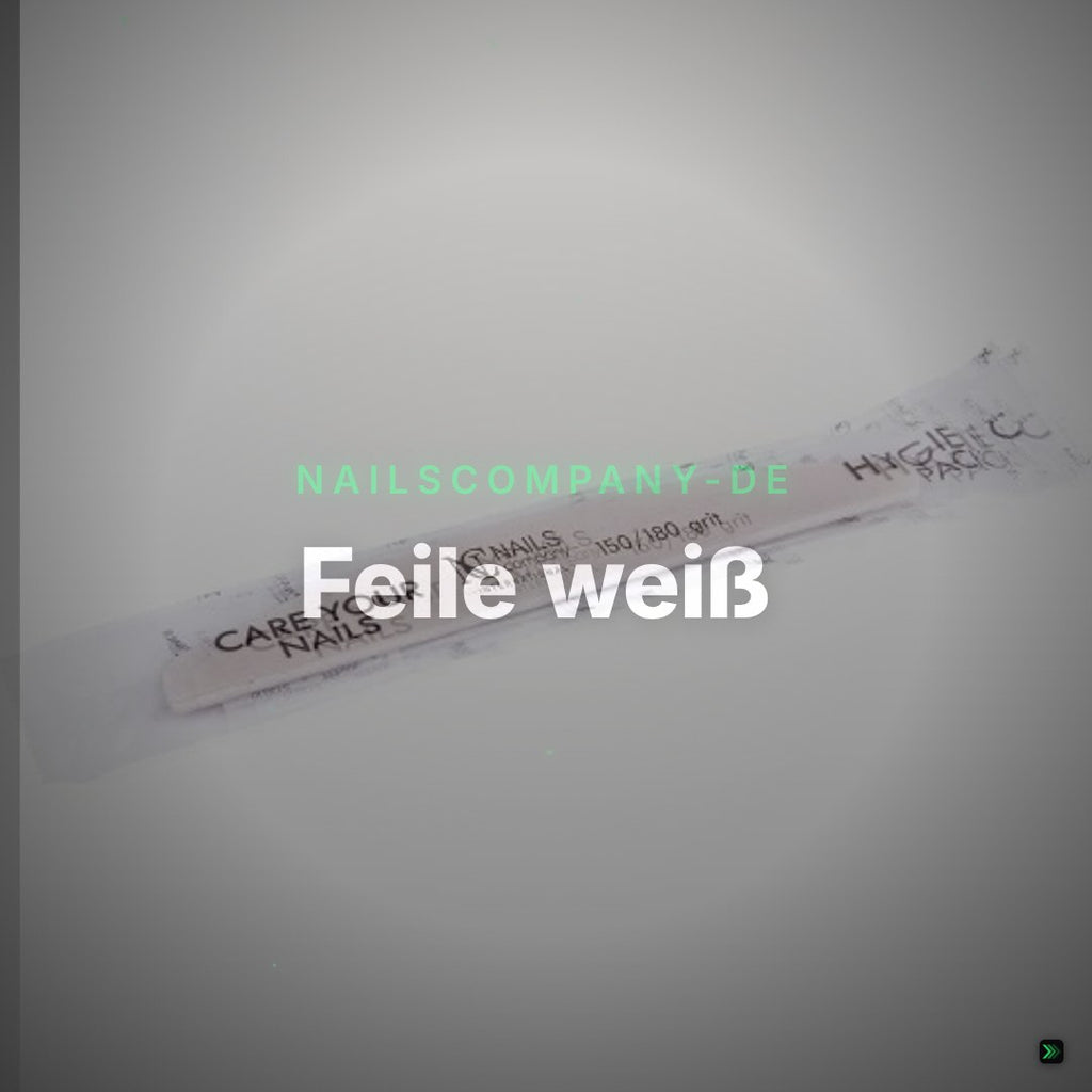Feile weiß, Halfmoon 150/180 HYGIENICPACK – Clean Showcase
